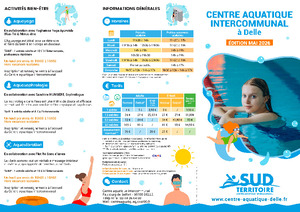 Télécharger la plaquette du Centre aquatique intercommunal