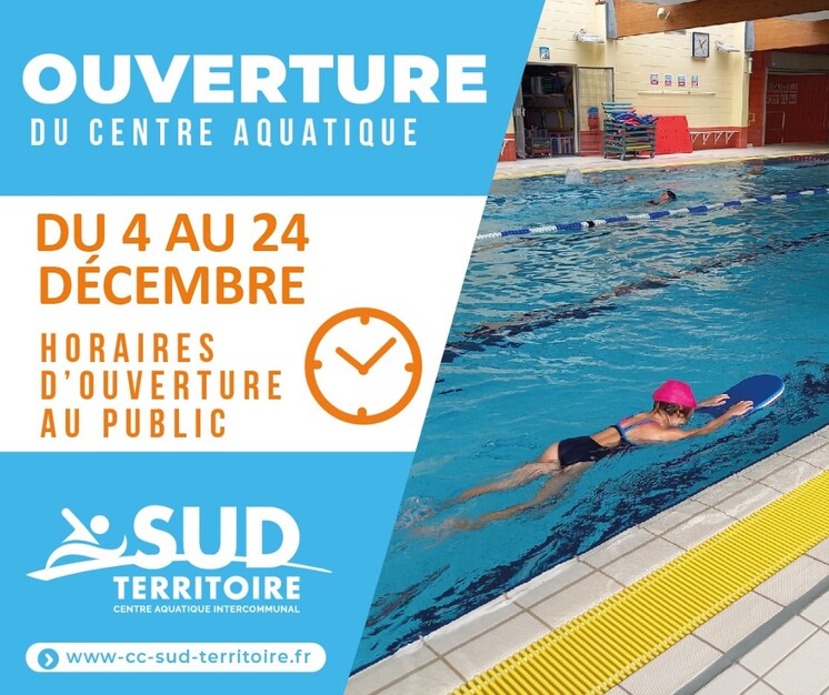 Horaires Centre Aquatique intercommunal