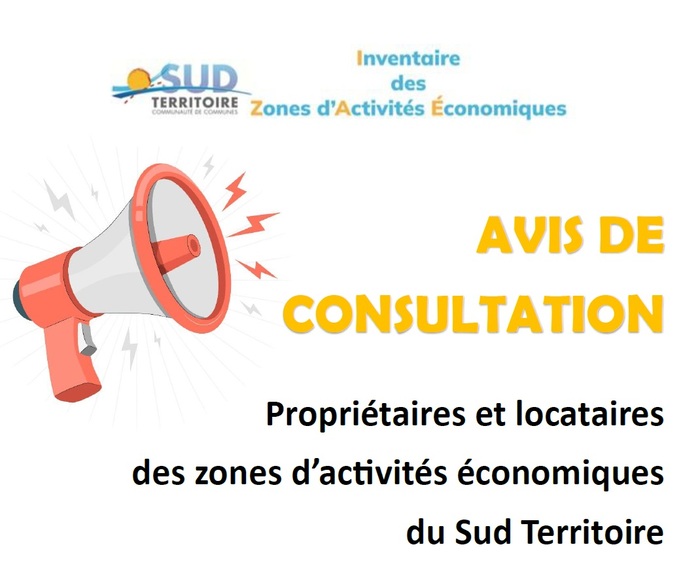 Consultation des propriétaires et locataires des Zones d'Activités Economiques du Sud Territoire