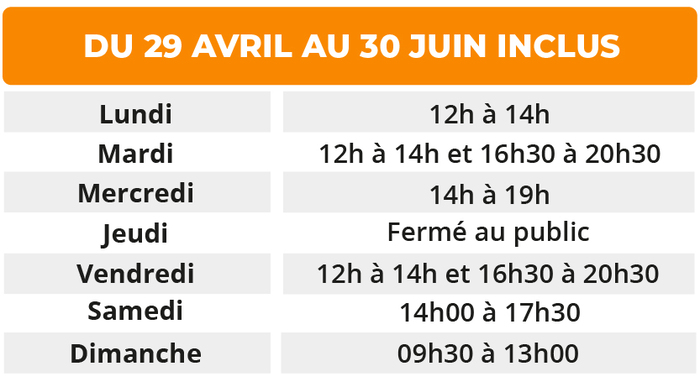 Nouveaux horaires au Centre aquatique à partir du 29 avril 2024