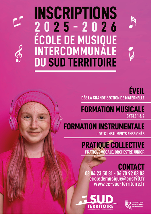 Les inscriptions sont ouvertes à l'ecole de musique intercommunale !