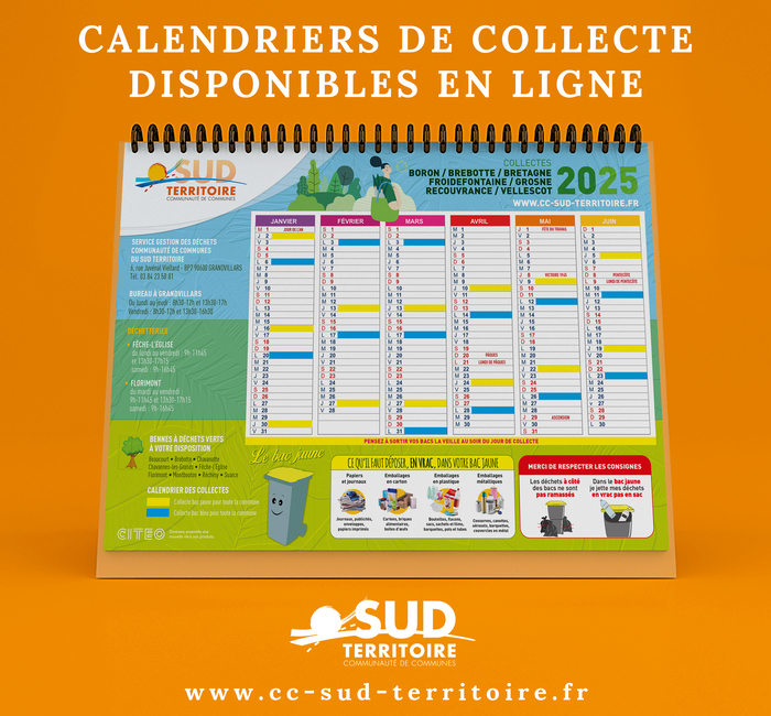 Calendrier de collectes 2025