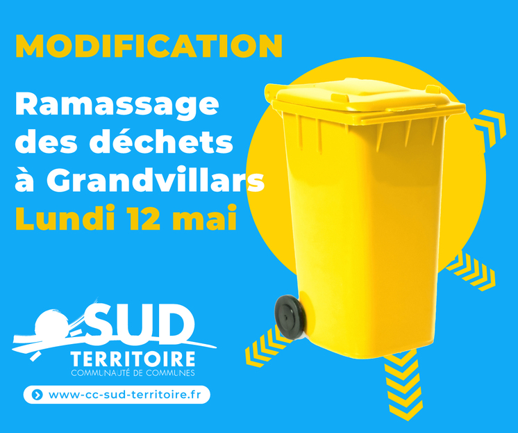 RAMASSAGE DES DÉCHETS A GRANDVILLARS - MODIFICATION