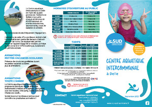 Télécharger la  plaquette du Centre aquatique intercommunal